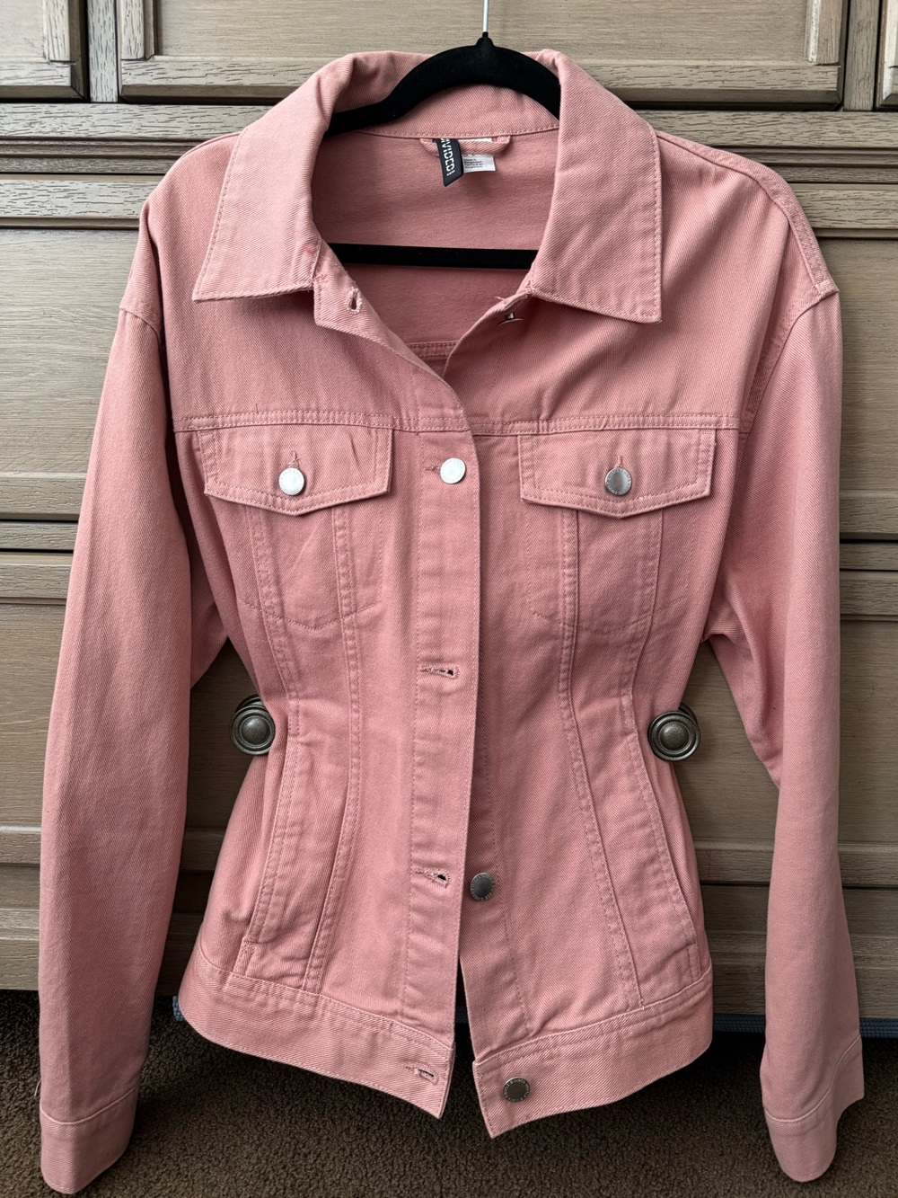 H&M Dusty Rose Denim Jacket